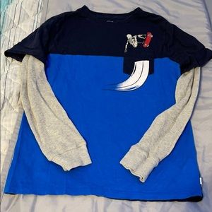 Boys Gap long sleeve skateboarding skeleton T